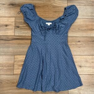 AEROPOSTALE Blue V-Neck Bustier Fit & Flare Dress | Women’s size M